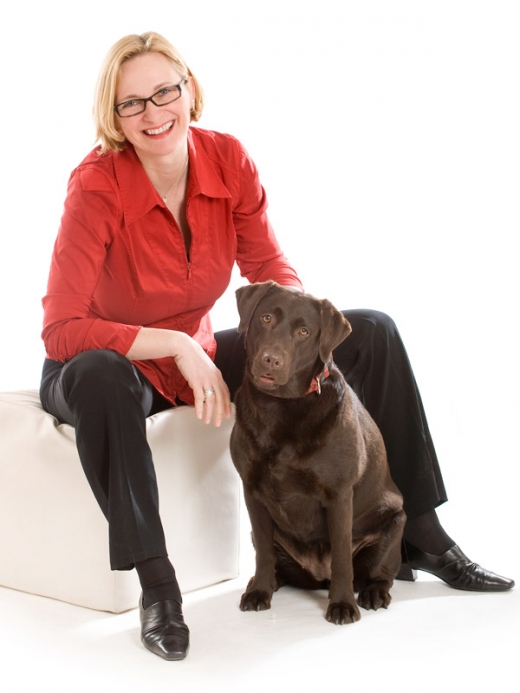 Roswitha Kikowsky mit Hund